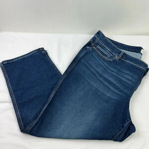 Lane Bryant New Flex Magic Waistband Signature Fit Mid Rise Straight Leg Jean